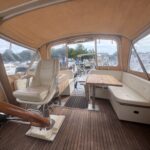 Vedette hollandaise Linssen Grand Sturdy 40.9 AC CALIMERO (2015) – cockpit sous taud