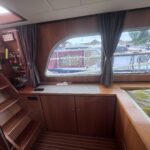 Vedette hollandaise Linssen Grand Sturdy 40.9 AC CALIMERO (2015) – salon avec banquette et rangements