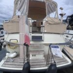 Vedette hollandaise Linssen Grand Sturdy 40.9 AC CALIMERO (2015) – tableau arrière et taud