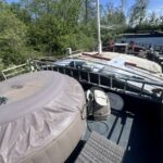 Péniche Freycinet 38,97 m BONANZA (1957) – spa gonflable sur le pont