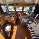 Vedette hollandaise Pedro 30 Hiva Oa (1991) – timonerie-salon et poste de pilotage