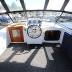 Vedette hollandaise Noblesse 38 ANATOLE (1998) – poste de barre extérieur sous taud