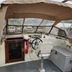 Vedette hollandaise Aquanaut 11 m Aldebaran (1994) – poste de pilotage extérieur