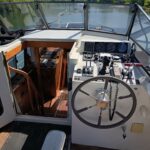 Vedette hollandaise Linssen 372 SX LE VOGUE (1992) – poste de pilotage extérieur, pont arrière