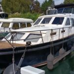 Vedette hollandaise Linssen 372 SX LE VOGUE (1992) – vue extérieure côté bâbord