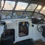 Vedette hollandaise Linssen 372 SX LE VOGUE (1992) – pont arrière sous taud d'hiver