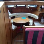 Vedette hollandaise Linssen 372 SX LE VOGUE (1992) – salon avec dinette convertible