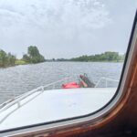 Vedette hollandaise Helena Cruiser (1980) – navigation, vue depuis la timonerie