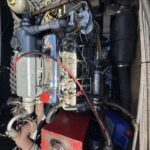 Vedette fluviale Connoisseur 1135 Ingrine (1986) – gros plan du moteur diesel