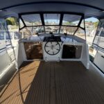 Vedette Van Vliet Atico 38 Joanne (1994) – pont arrière et poste de pilotage extérieur