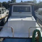 Trawler Schouten Muiden Tibo (1978) – pont arrière et timonerie vus de l'arrière